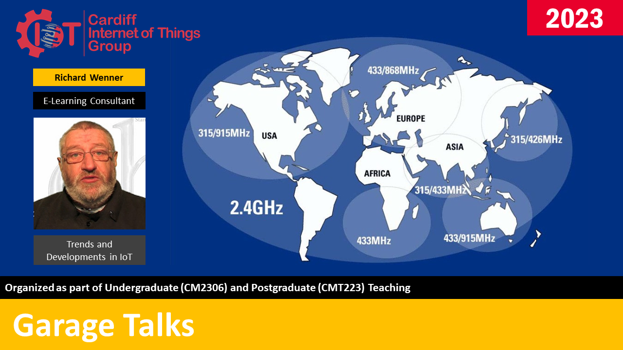 Richard Wenner presenting Trends and Developments in IoT