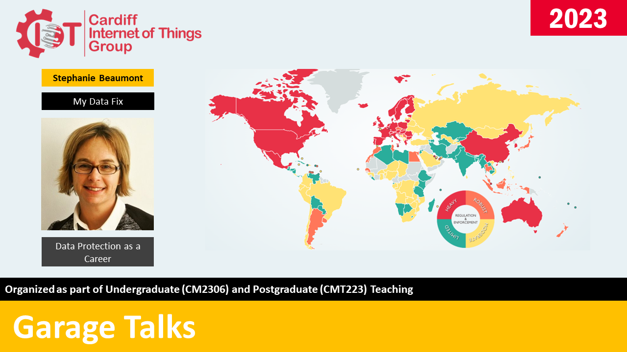 Stephanie Beaumont presenting Data Protection as a Career