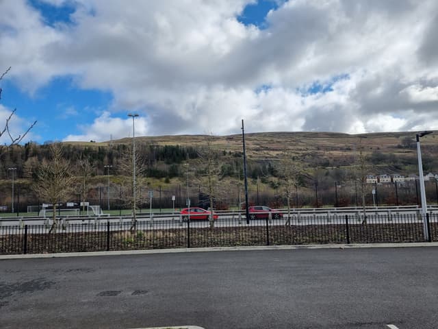 Landscape around Ebbw Vale campus