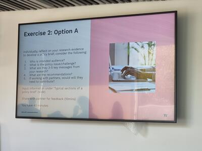 Charith Perera at NERC-ESRC Policy Engagement Training