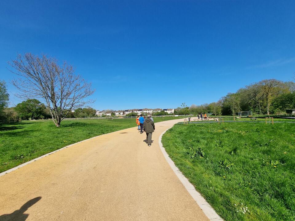 Public footpath through the Pont-y-felin wetland site