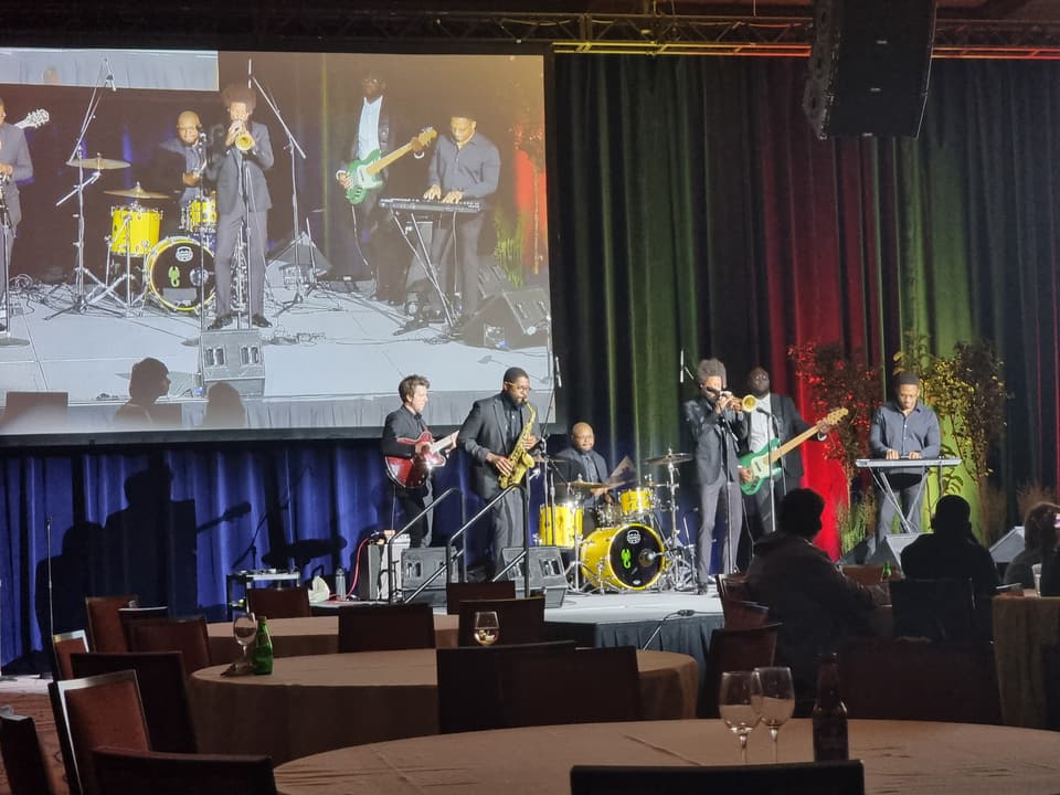 Live band performing at the SRI Congress 2025 gala dinner
