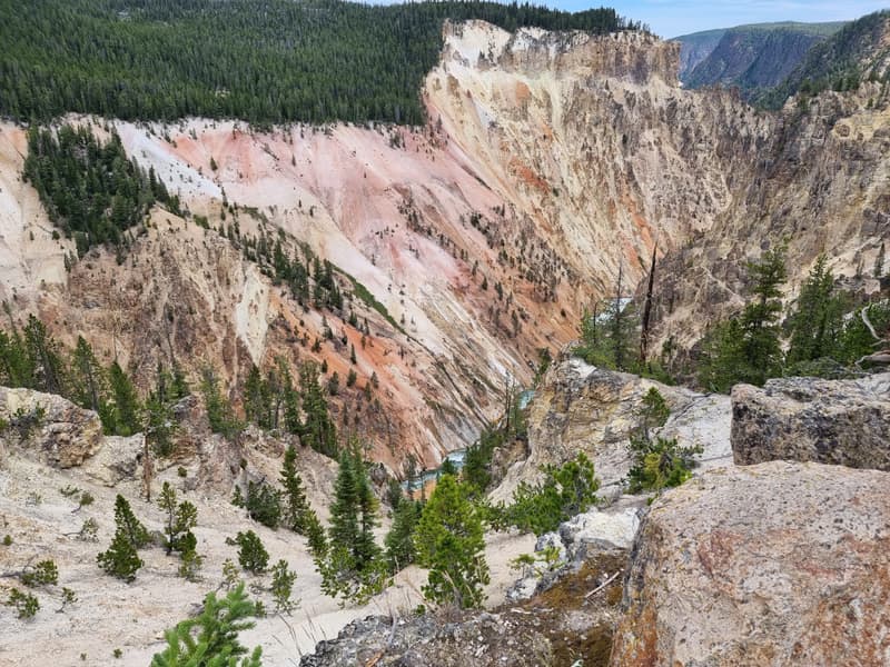 Canyon overlook during University of Wyoming visit