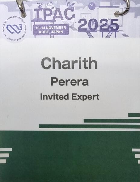 W3C TPAC 2025 in Kobe, Japan